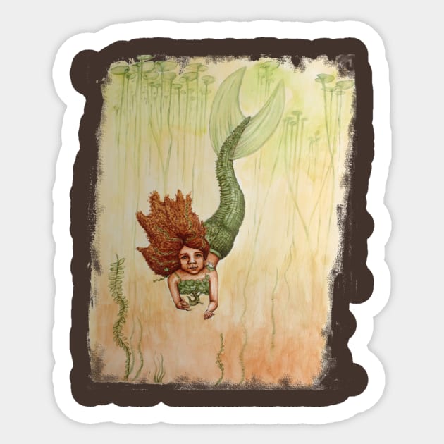 Swamp Mermaid Sticker by kktibbs